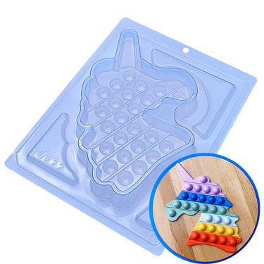 Molde de chocolate de 3 partes Unicorn Pop It (BWB)
